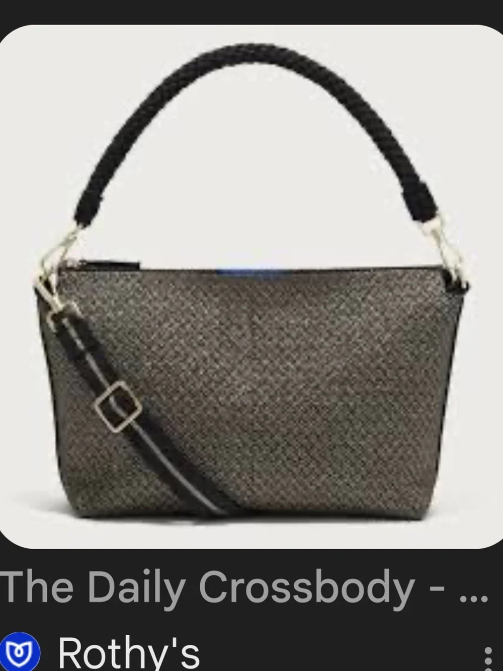 Rothy’s Daily Crossbody Sparkle Herringbone - Picture 5 of 9